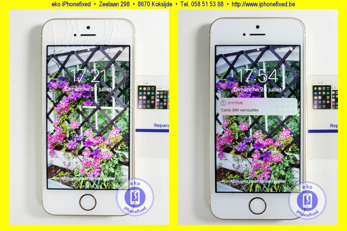 vervangen scherm iphone 5s